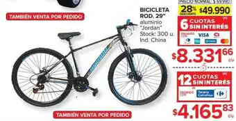 Carrefour Jordan Bicicleta Rod. 29" Aluminio oferta