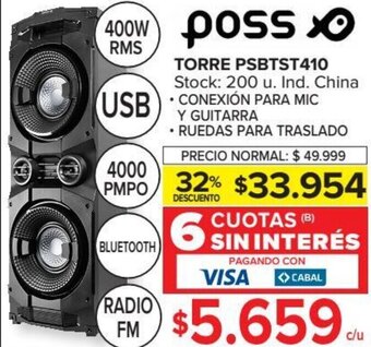 Carrefour Poss Torre PSBTST410 oferta