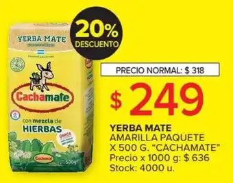 Carrefour Market Cachamate Yerba Mate Amarilla Paquete x 500 g oferta
