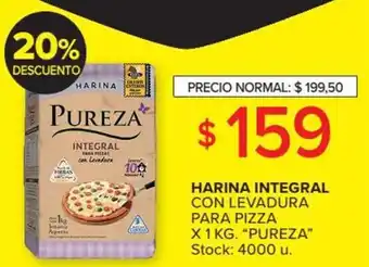 Carrefour Market Pureza Harina Integral Con Levadura Para Pizza x 1 kg oferta