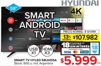 Carrefour Hyundai Smart TV HYLED-58UHD5A oferta