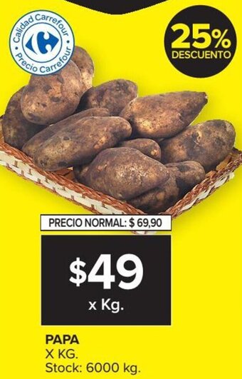Carrefour Market Papa x kg oferta