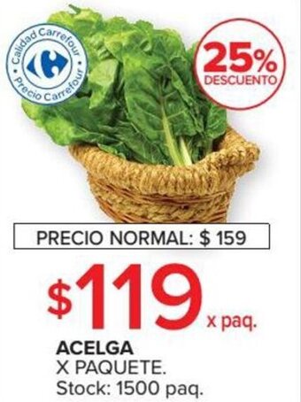 Carrefour Market Acelga x Paquete oferta