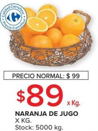 Carrefour Market Naranja de Jugo x Kg oferta
