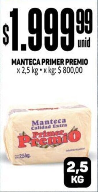 Makro Manteca Primer Premio x 2.5 kg oferta