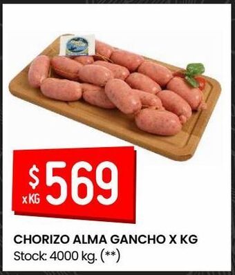 Changomas Chorizo alma gancho x kg oferta