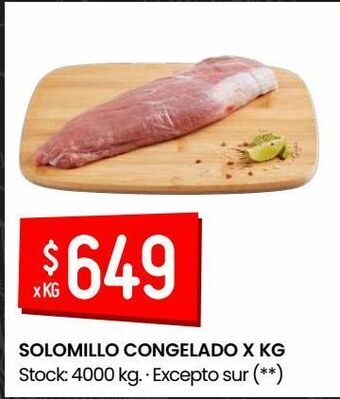 Changomas Solomillo congelado x kg oferta