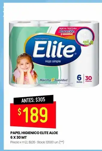 Changomas Papel higiénico elite 6 x 30mts oferta