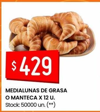 Changomas Medialunas de grasa o manteca oferta