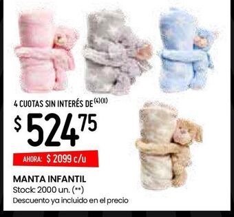 Changomas Manta infantil oferta