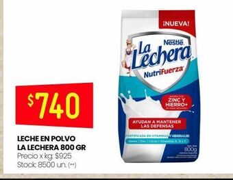 Changomas Leche en polvo la lechera 800g oferta