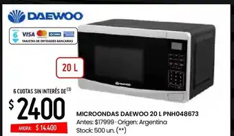 Changomas Microondas daewoo oferta