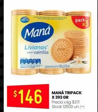 Changomas Maná tripack arcor x 393gr oferta