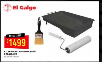Changomas Kit bandeja chata pincel n20 rodillo n22 oferta