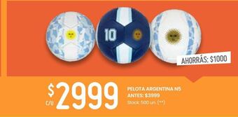 Changomas Pelota argentina n5 oferta