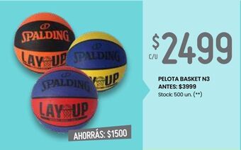 Changomas Pelota basket n3 oferta