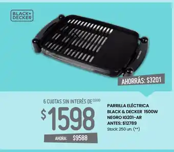 Changomas Parrilla eléctrica black & decker 1500w oferta