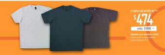 Changomas Remera lisa manga corta oferta
