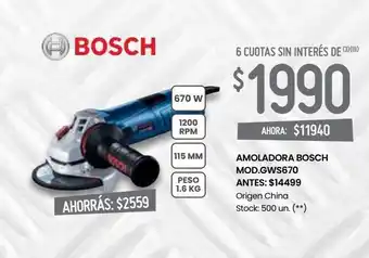Changomas Amoladora bosch oferta