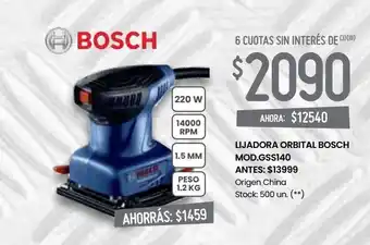 Changomas Lijadora orbital bosch oferta