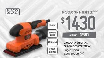 Changomas Lijadora órbital black decker 150w oferta