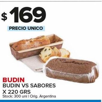 Carrefour Maxi Budín vs sabores oferta