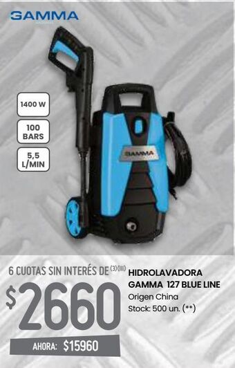 Changomas Hidrolavadora gamma 127 blue line oferta