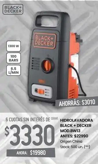 Changomas Hidrolavadora black + decker oferta