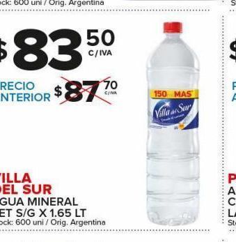 Carrefour Maxi Agua mineral villa del sur oferta