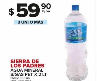 Carrefour Maxi Agua mineral sierra de los padres oferta