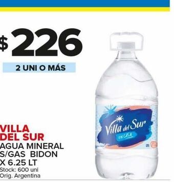 Carrefour Maxi Agua mineral villa del sur oferta