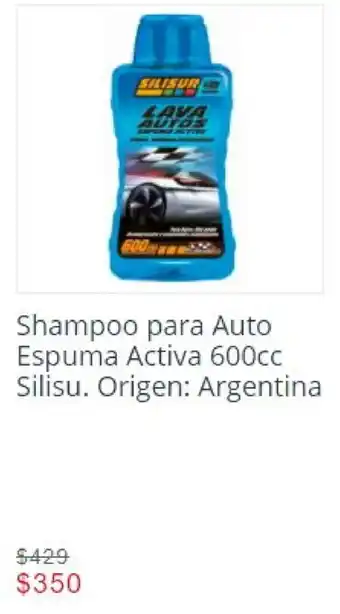 Easy Silisu Shampoo para Auto Espuma Activa 600cc oferta