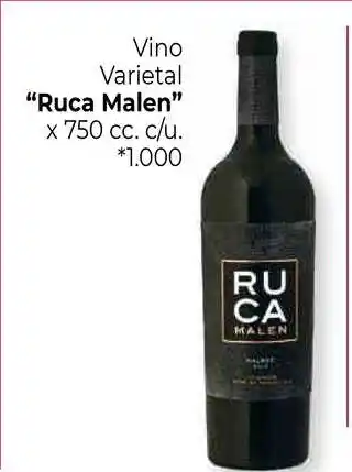 La Anonima Ruca Malen Vino Varietal x 750cc oferta