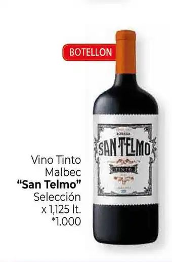 La Anonima San Telmo Vino Tinto Malbec Selección x 1,125lt oferta