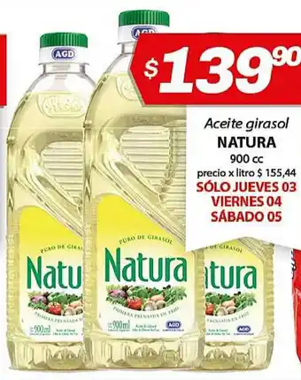 Almacor Natura Aceite Girasol 900cc oferta