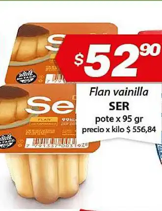 Almacor Ser Flan Vainilla x 95gr oferta