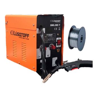 Frávega Soldadora Mig Lusqtoff Flux 120 Amp Sml130 + Alambre Tubular oferta