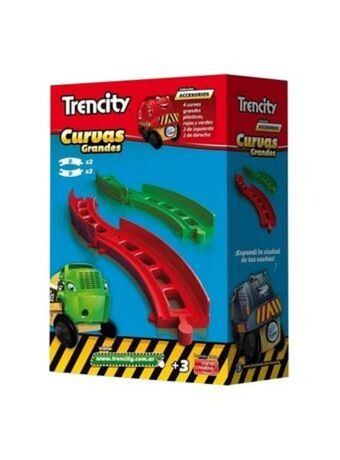 El Mundo del Juguete Trencity curvas grandes para trenes 4 piezas premium oferta