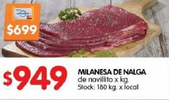 Disco Milanesa de Nalga De Novilito x kg oferta