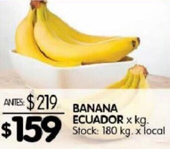 Disco Banana Ecuador x kg oferta
