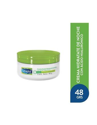 Cetaphil crema hidratante de noche con ácido hialurónico 48 gr