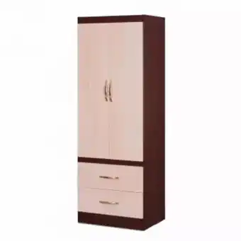 Tevelin Ropero maximo 2 puertas 2 cajones 1805x625x470mm chocolate/maple oferta