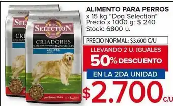 Carrefour Maxi Alimento para perros dog selection x 15 kg oferta