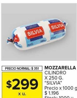 Carrefour Maxi Mozzarella cilindro x 250g oferta
