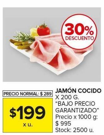 Carrefour Maxi Jamón cocido x 200g oferta