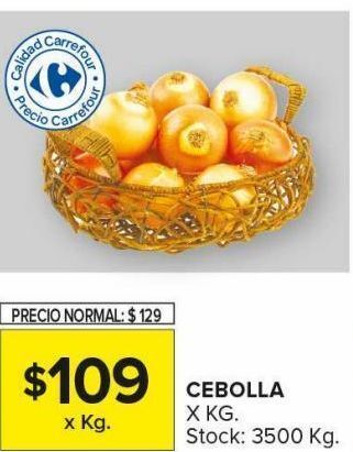 Carrefour Maxi Cebolla x kg oferta