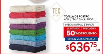 Carrefour Maxi Toalla de rostro oferta