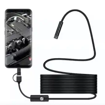 Frávega Cámara endoscopio boroscopio espía usb 5m celular micro usb oferta