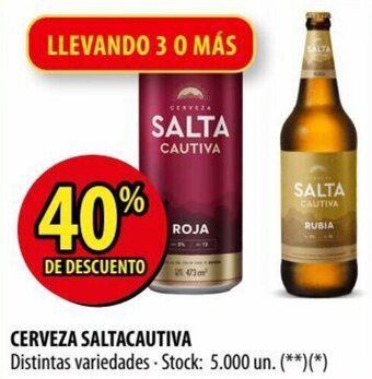 Punto Mayorista Saltacautiva Cerveza oferta