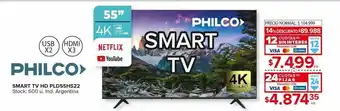 Carrefour Maxi Smart tv philco 4k 55" oferta